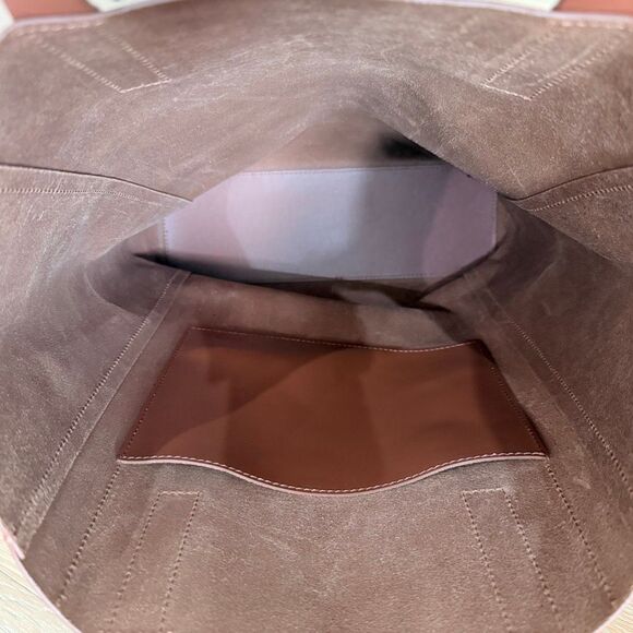 Everlane Day Magazine Italian Leather Tote in Cognac North South Brown - Picture 7 of 8